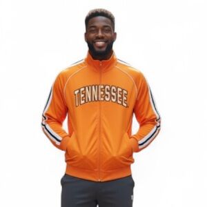 Tennessee Orange Track Jacket full front zip